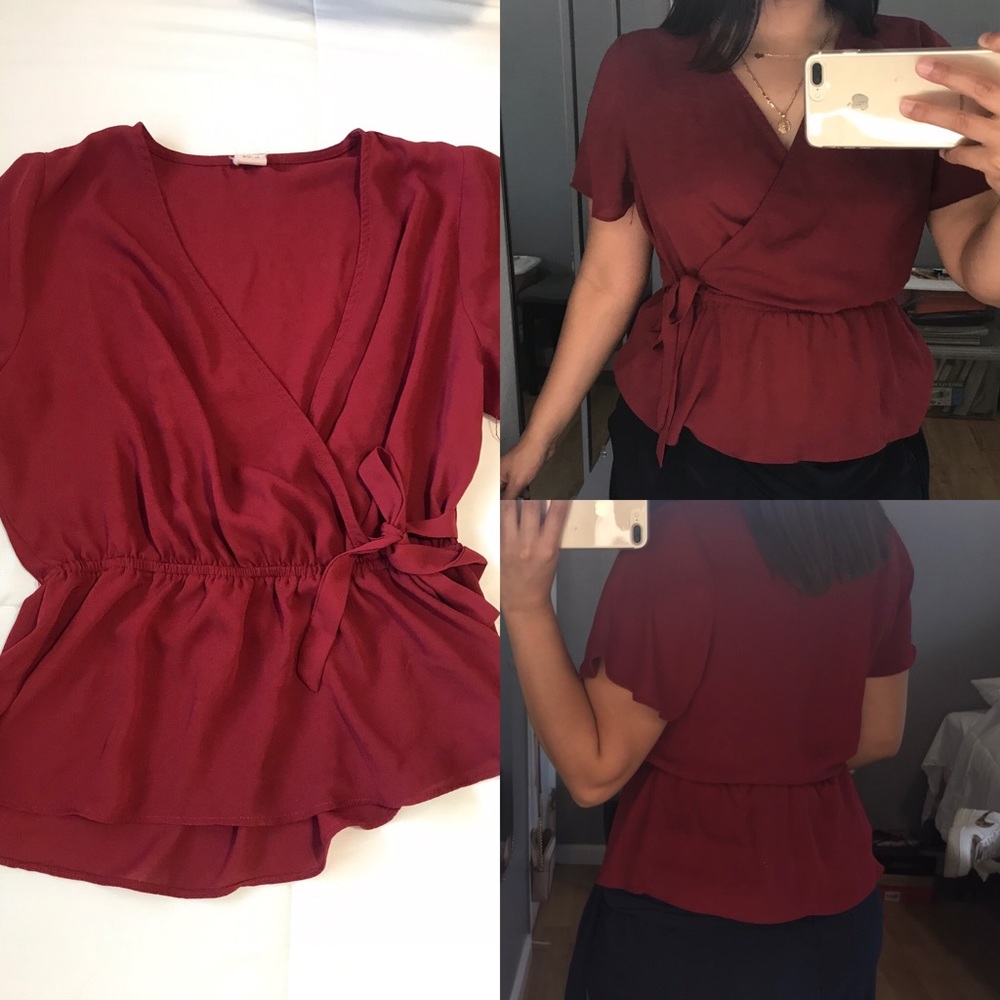 Maroon blouse